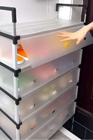 ποΈ Stackable Plastic Storage Drawer Organizer β Multi-Layer Space-Saving Cabinet for Home & Office β¨