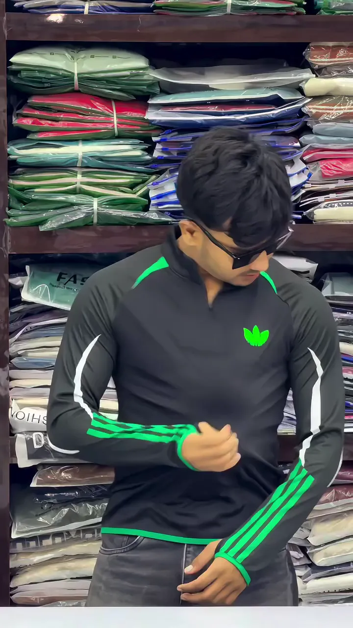 Men’s Full Sleeve Polo T-Shirt with Chain Collar - Image 3